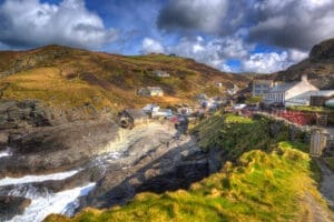 The hamlet of Trebarwith Strand, Cornwall