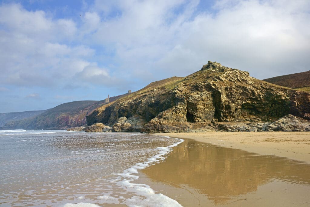 A winter walk on Chapel Porth Beach, St Agnes, Cornwall