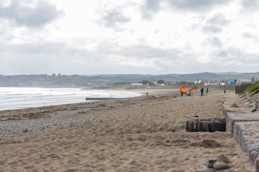 Low tide at Marazion Beach, near Penzance, Cornwall